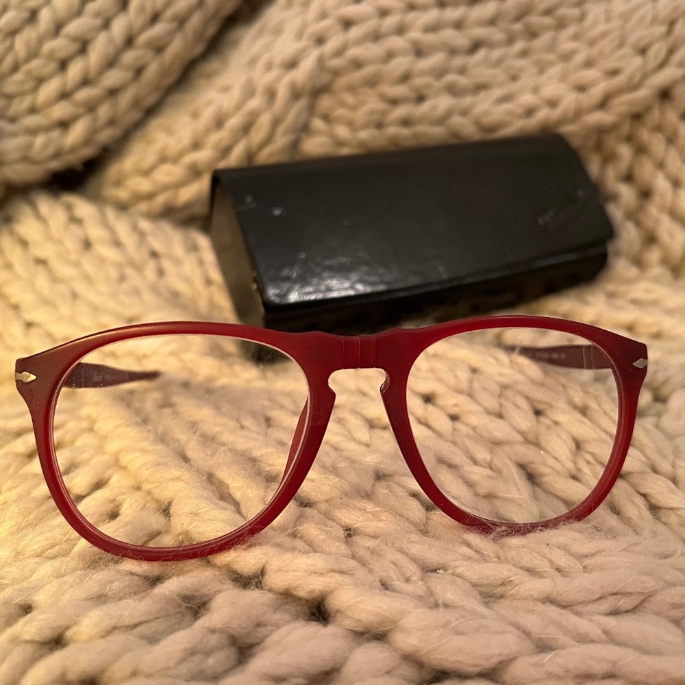PERSOL Eyeglasses in Granata (Red) PO9649V